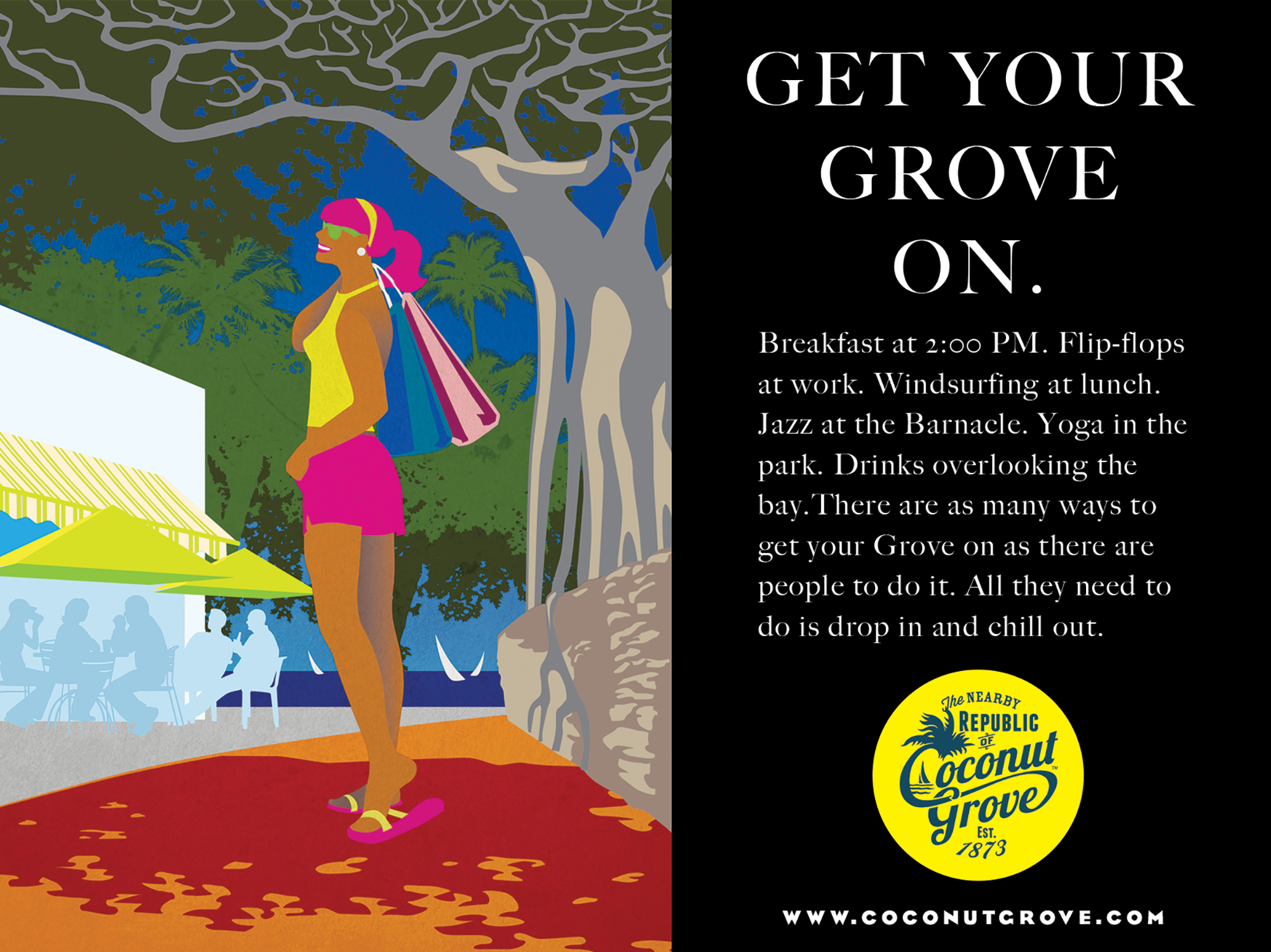 Coconut Grove Miami Florida Local Advertising Campaign