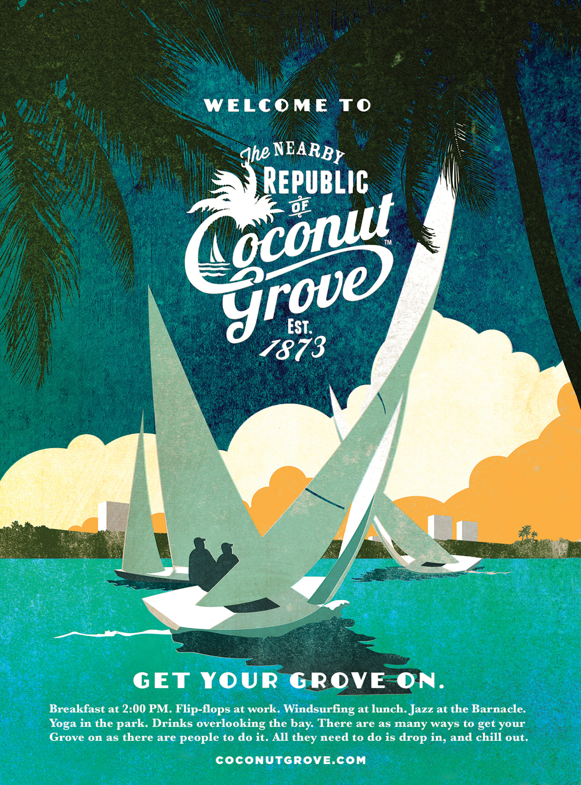 Coconut Grove Sailing Week Poster Design