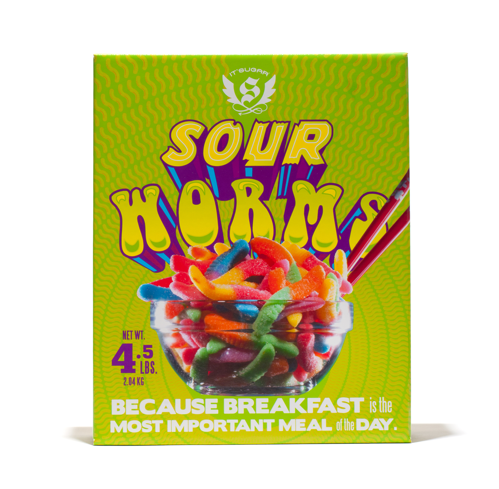 ITSUGAR Product Package Design Sour Gummy Worms