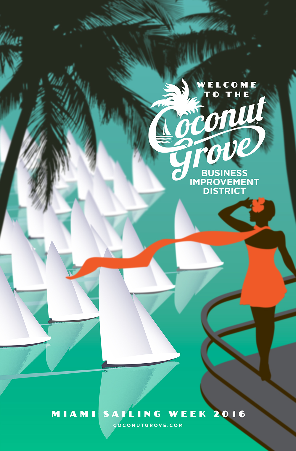 Miami Sailing Week Poster 2016
