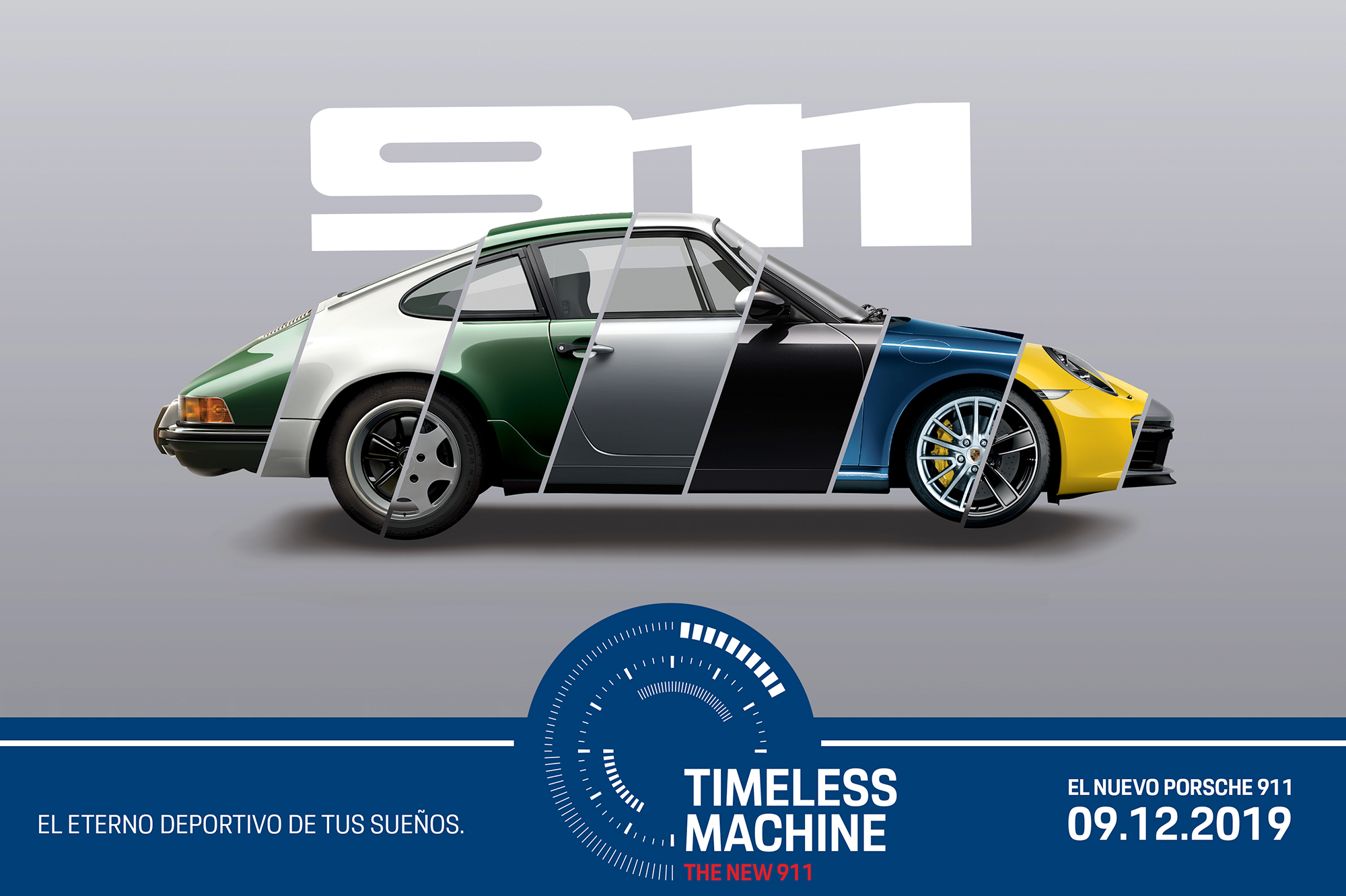 Porsche Poster Design 911 Collage