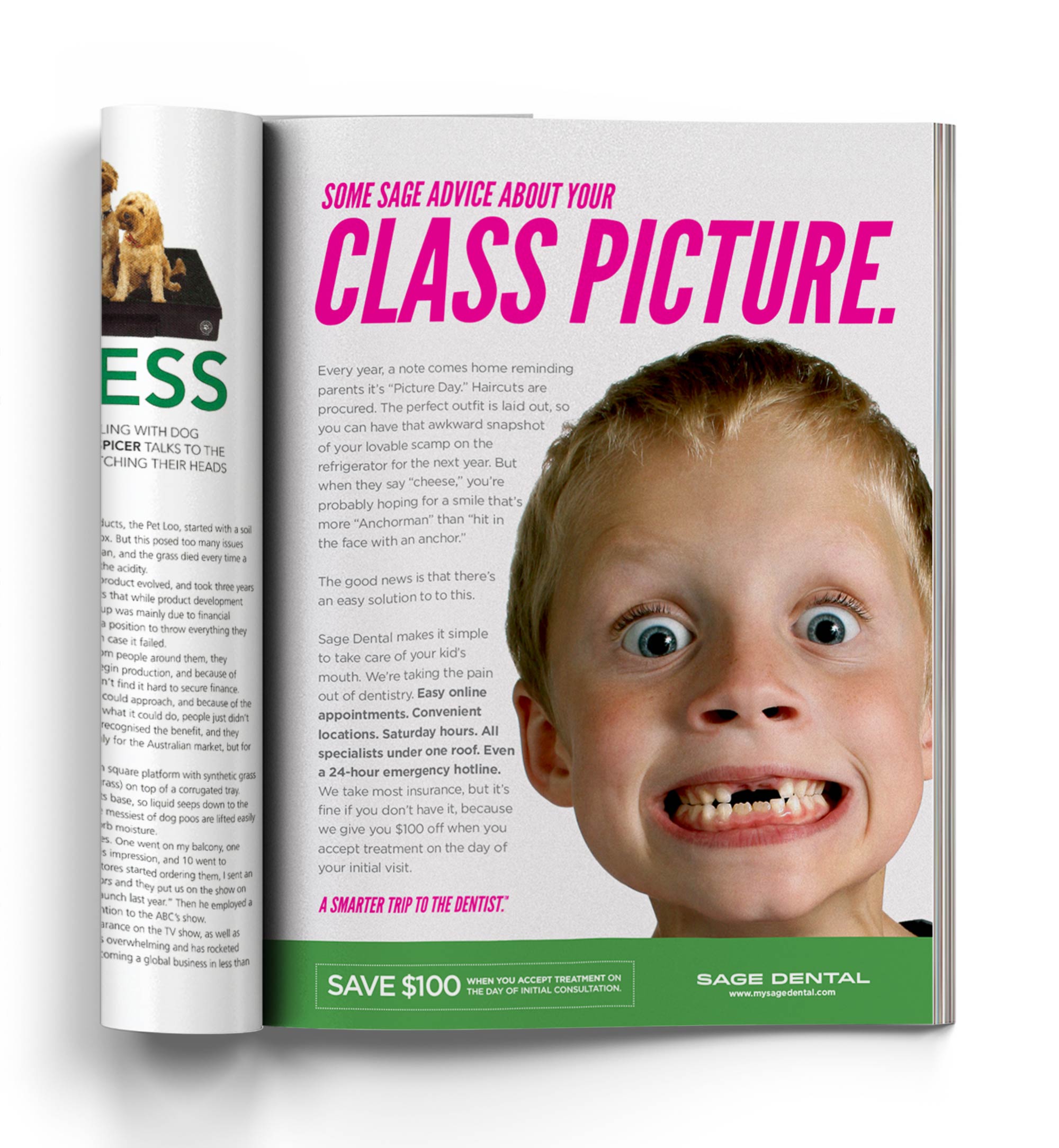 Sage Dental Magazine Print Advertising