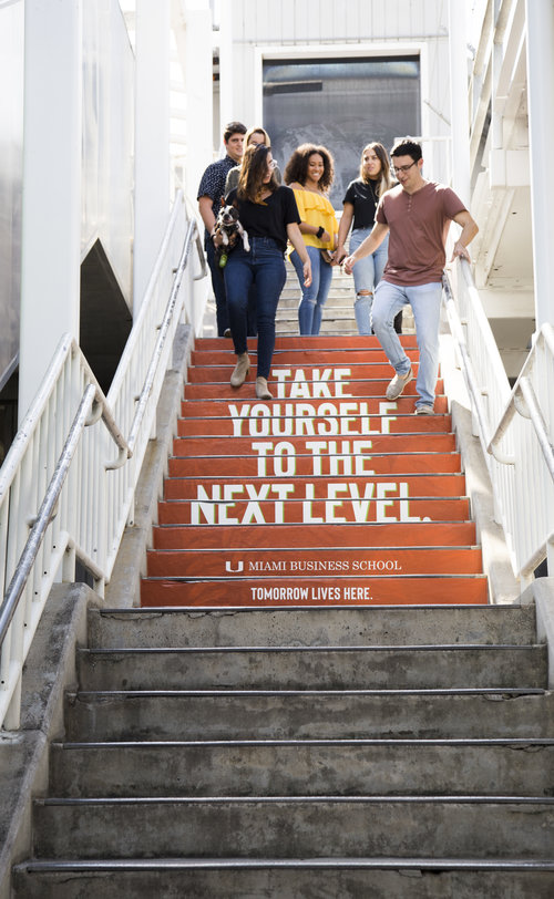 University of Miami Stairs Ad