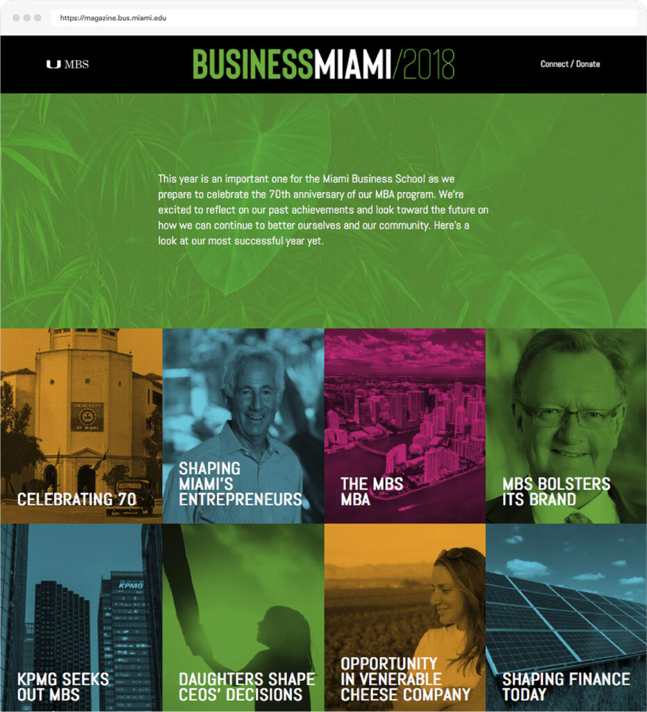 UM Business School Digital Website Design UI/UX