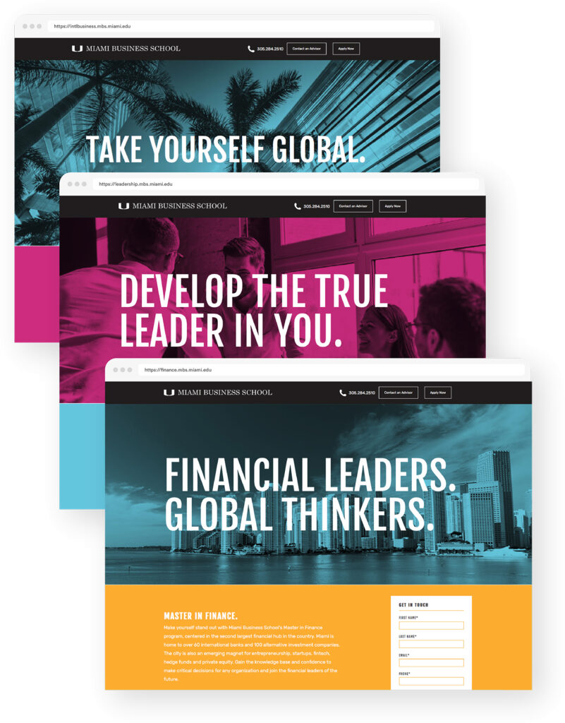 Miami Business School Digital Website Design