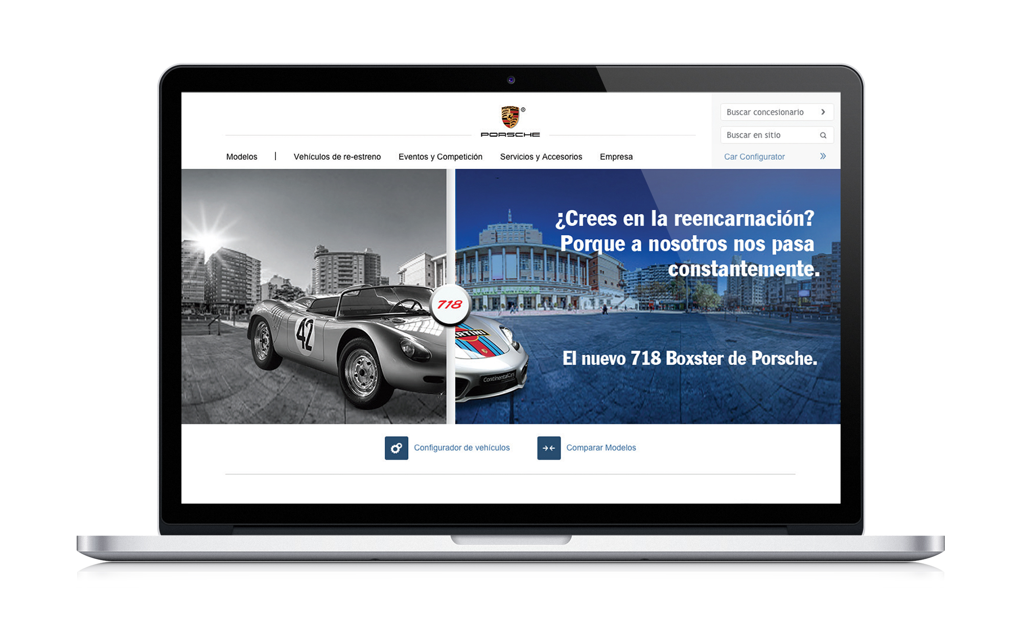 Porsche Digital Website Slider Design