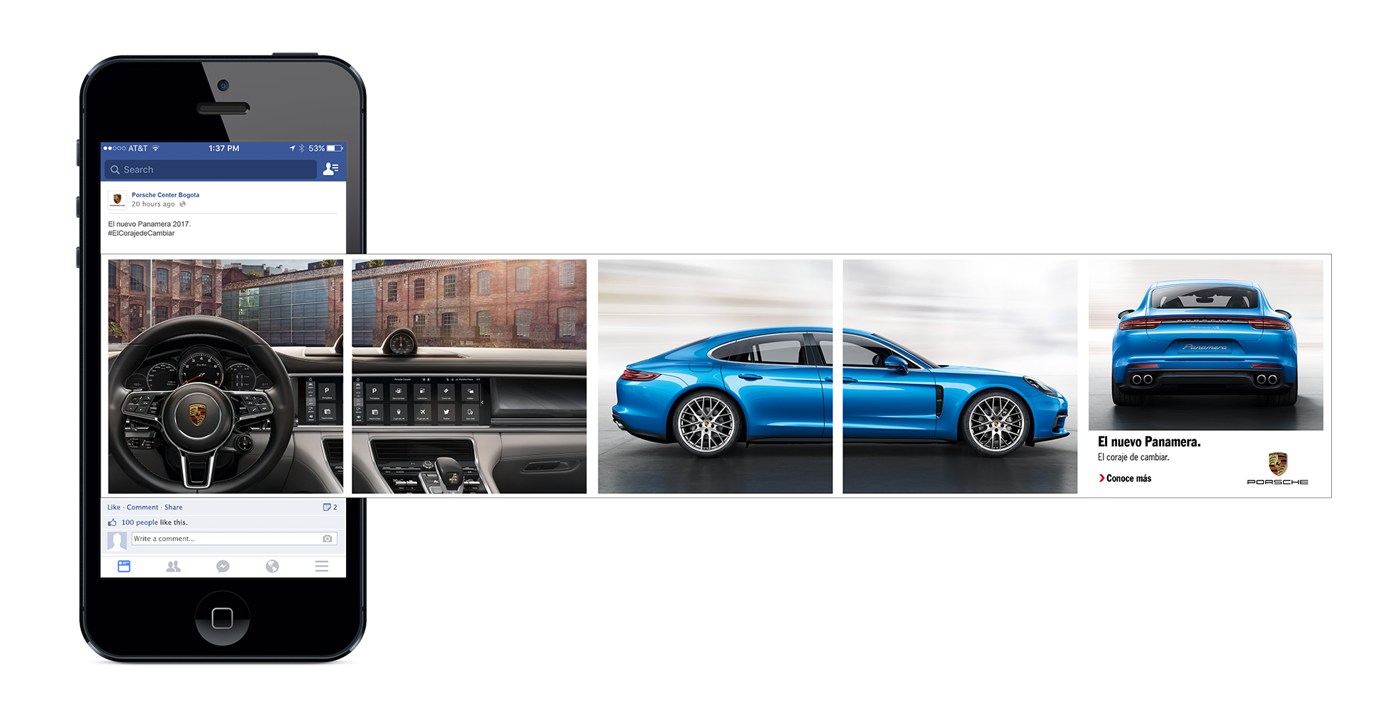 Porsche Panamera Social Media