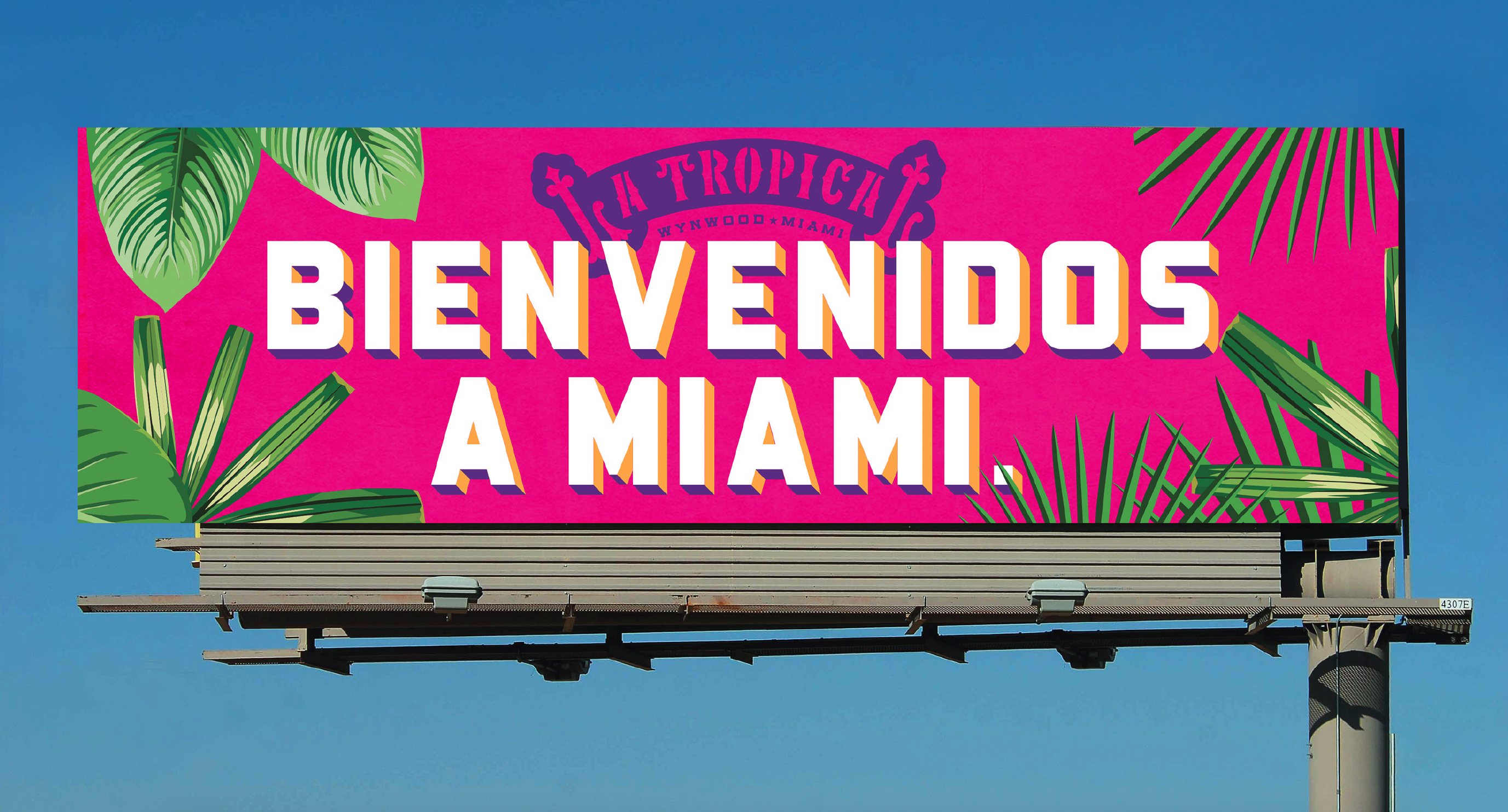 Miami Brewery Billboard design for La Tropical